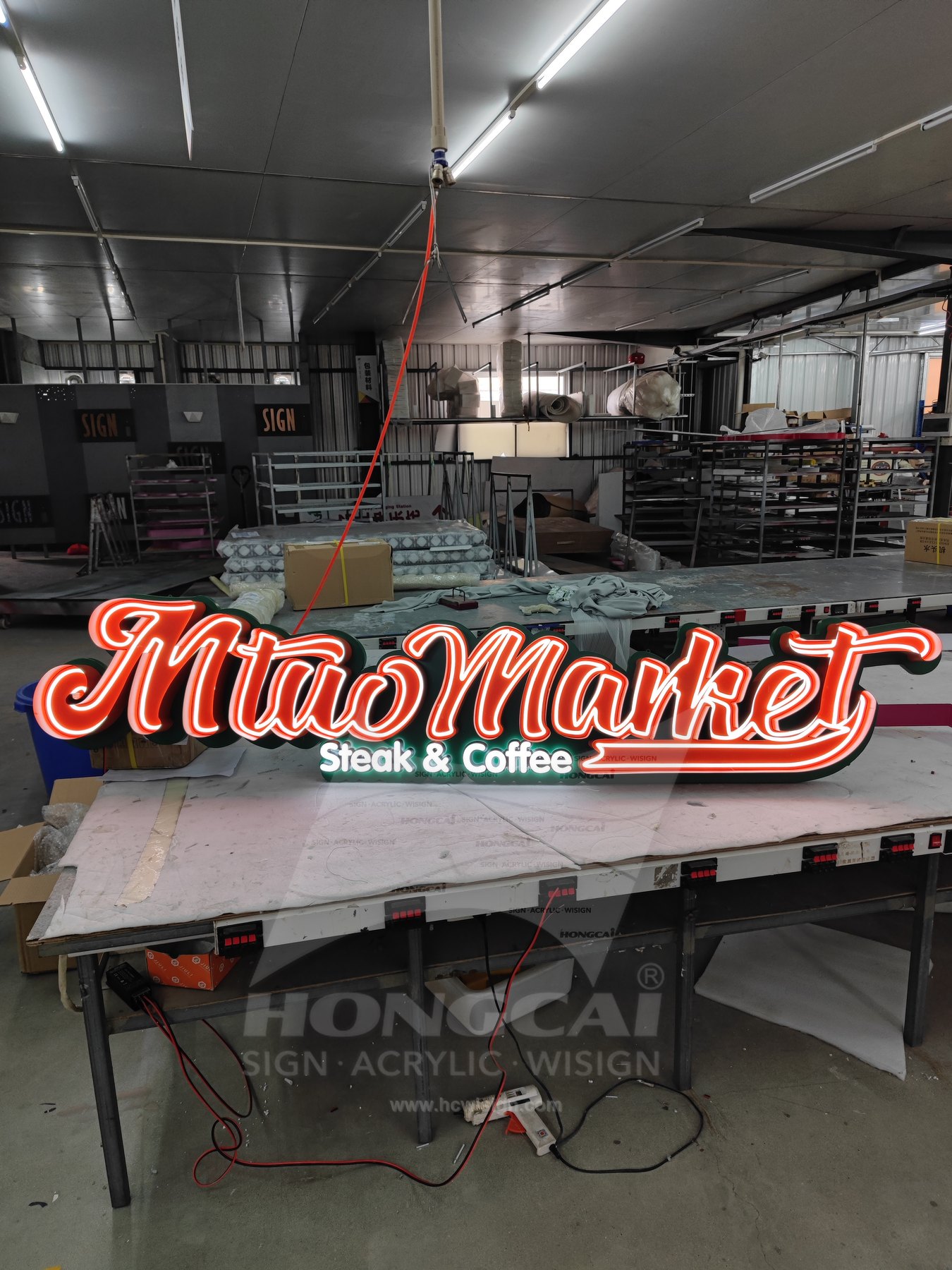 Mtuo Market Steak & Coffee 发光招牌