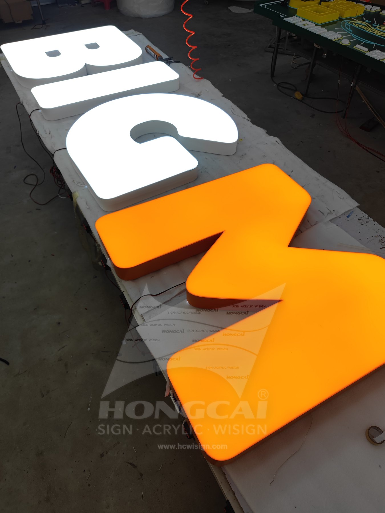 Front and Back Lit Letters - Big M