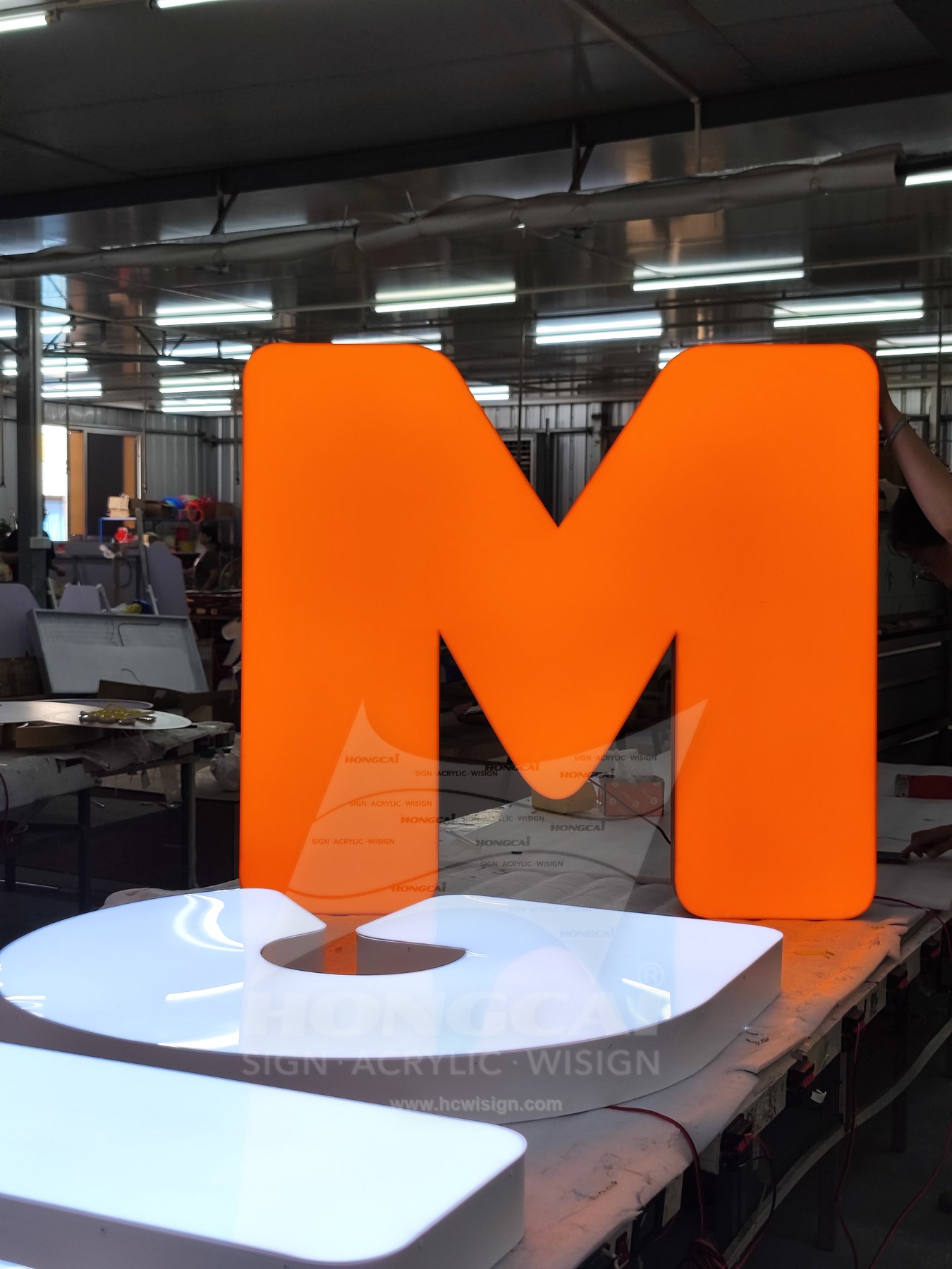 Front and Back Lit Letters - Big M 3