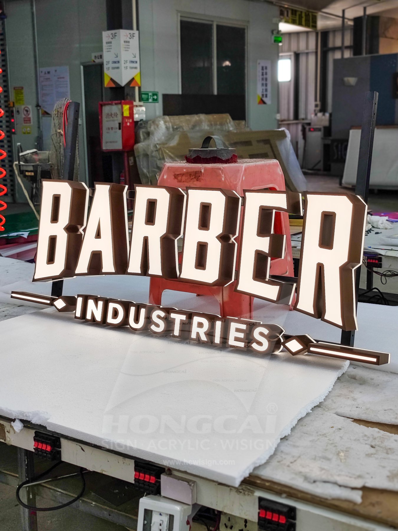 Flat Face Illuminated Letters - Barber Industries 2