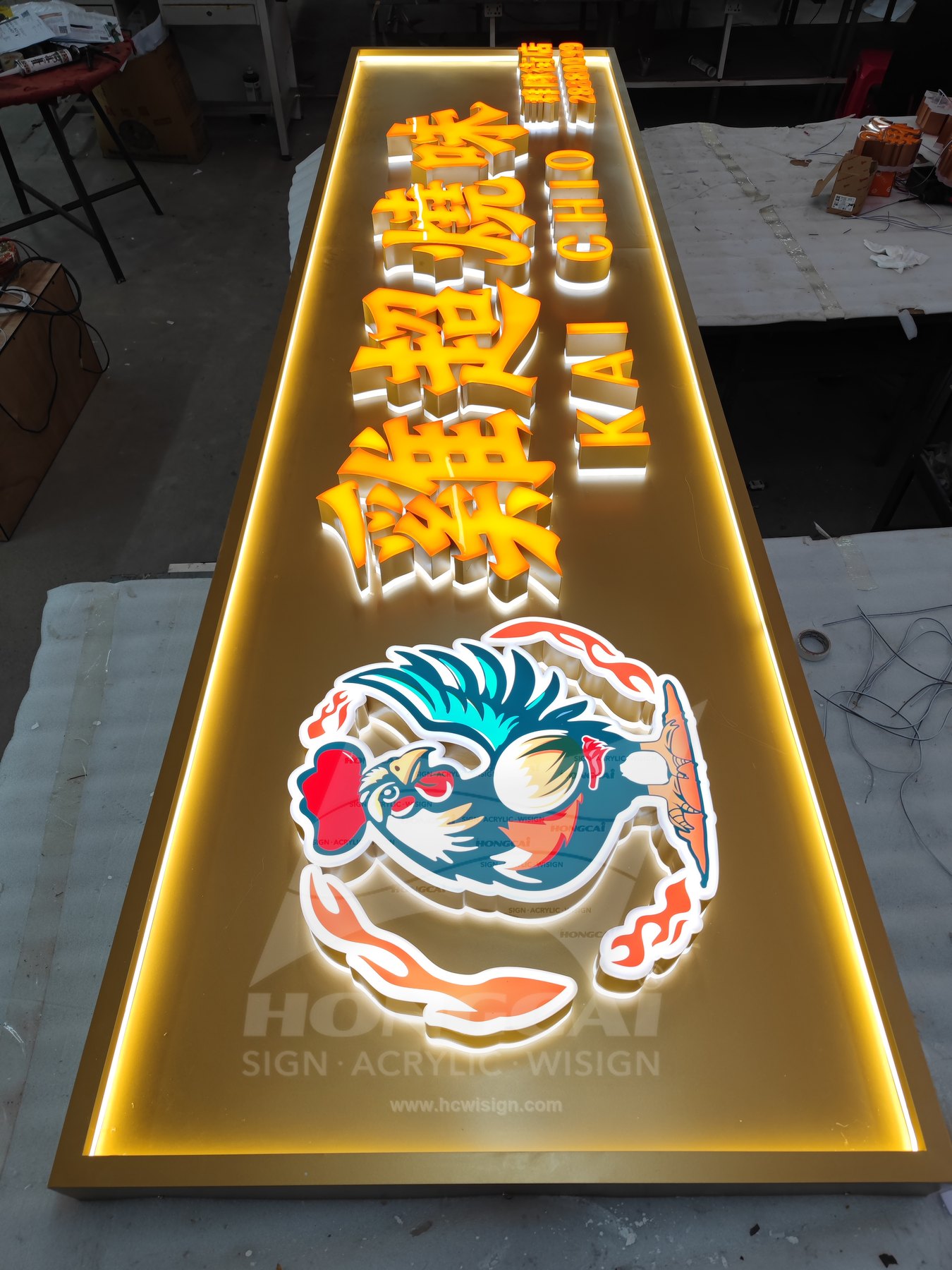 Acrylic Illuminated Letters - Huji IK 3