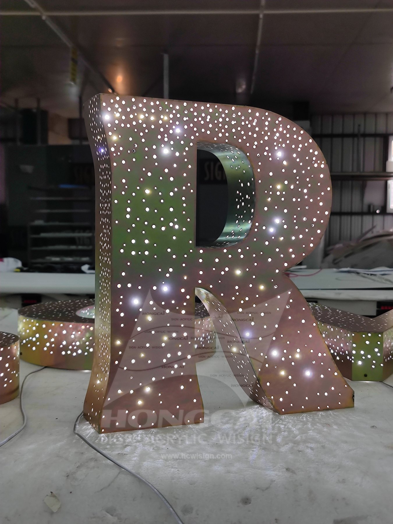 Flat Face Illuminated Letters - T Junction 3