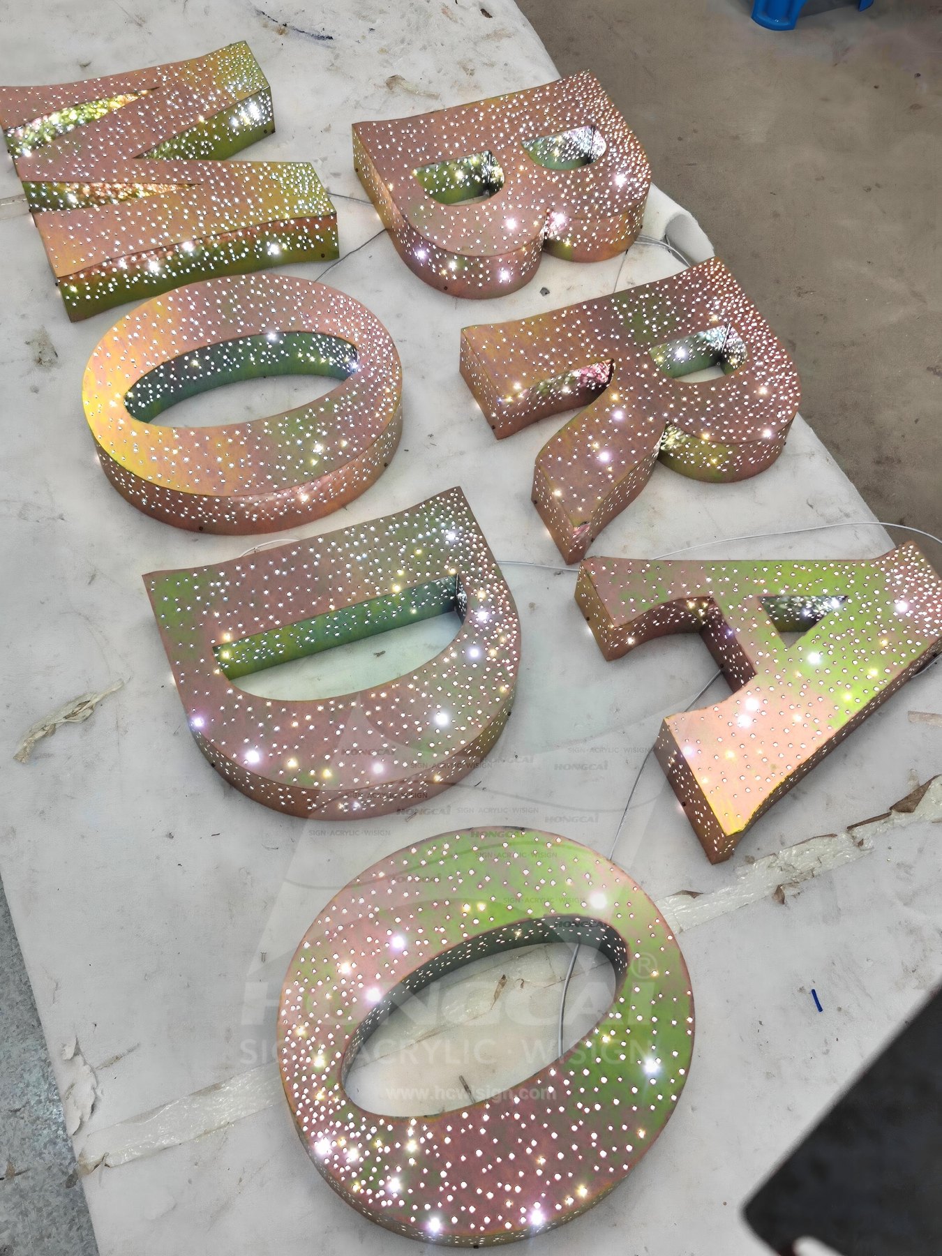 Flat Face Illuminated Letters - T Junction 4