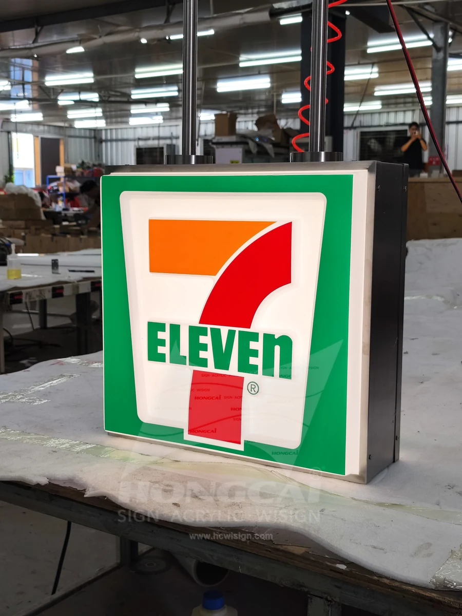 7-Eleven acrylic illuminated light box