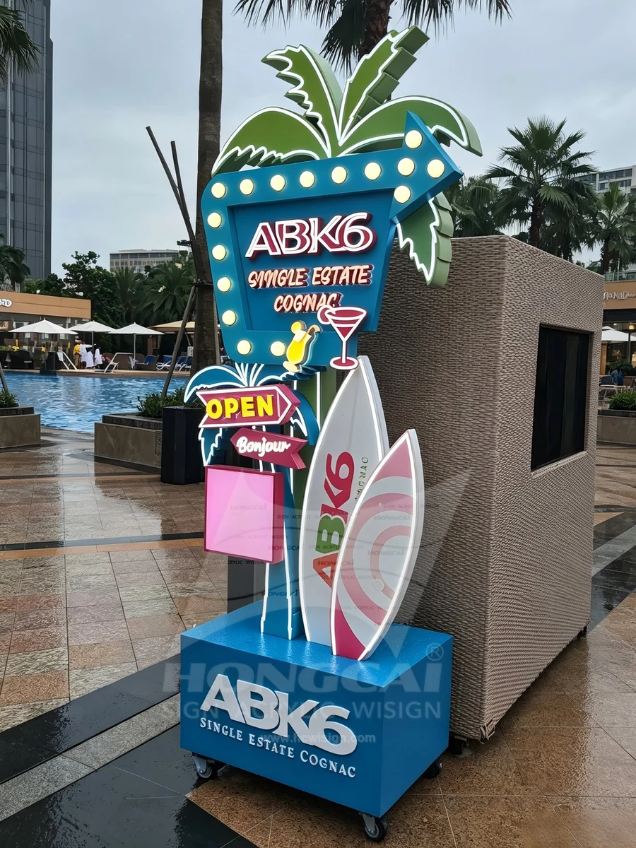 ABK6 椰子主题创意发光路牌