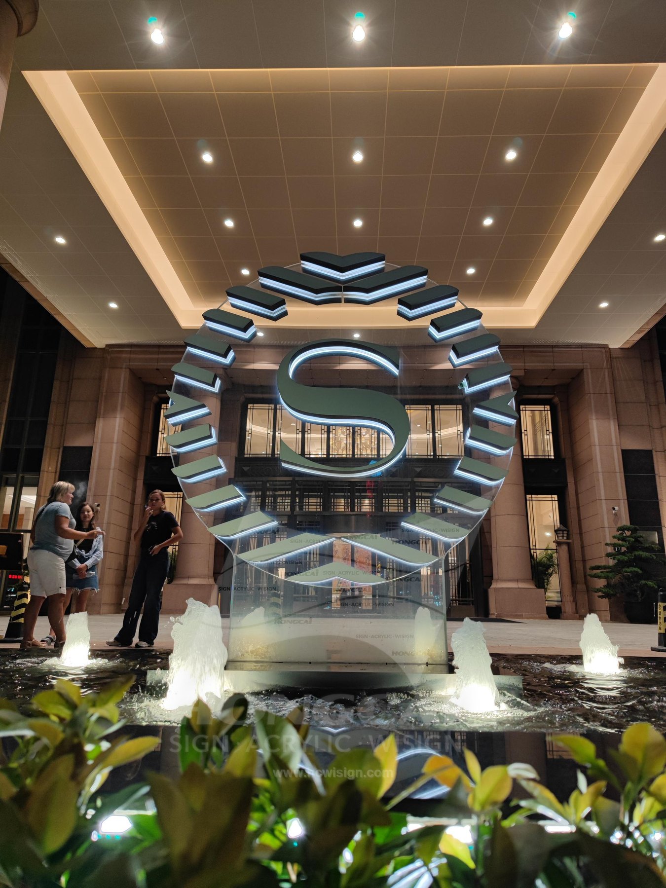 Hotel Lobby Backlit Sign by HC WISIGN